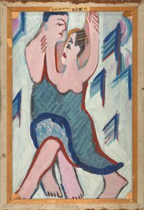 Dancing Couple in the Snow (Reverse)