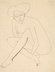 Dodo Seated by Ernst Ludwig Kirchner