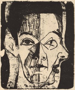 Head Study, 1926 by Ernst Ludwig Kirchner