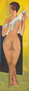 Nude Figure [reverse] by Ernst Ludwig Kirchner