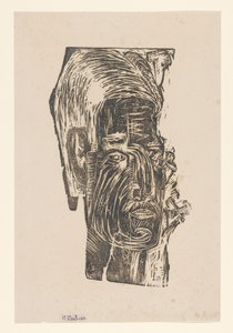 Portrait of an Unknown Man by Ernst Ludwig Kirchner (signed by artist)