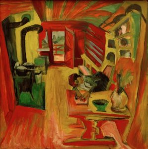 Alpine Kitchen by Ernst Ludwig Kirchner