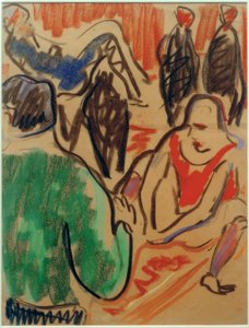 Artists (Group of People) by Ernst Ludwig Kirchner