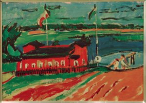 Bathing Facility near Dresden by Ernst Ludwig Kirchner