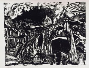 Königstein Station in Taunus by Ernst Ludwig Kirchner