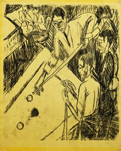 Billiard Player by Ernst Ludwig Kirchner