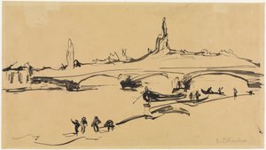 View of Dresden by Ernst Ludwig Kirchner