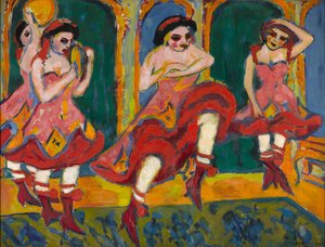 Czardas Dancers by Ernst Ludwig Kirchner