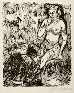 The Homage by Ernst Ludwig Kirchner