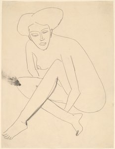 Dodo Seated by Ernst Ludwig Kirchner