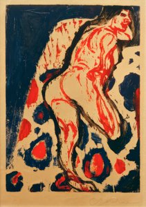 E. L. Kirchner, Reclining Nude by Ernst Ludwig Kirchner