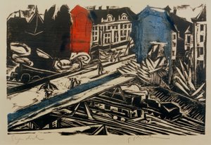 Bridge of the Wannsee Railway by Ernst Ludwig Kirchner