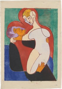 Elisabeth and Julius Hembus (Lovers; The Hembusses) by Ernst Ludwig Kirchner