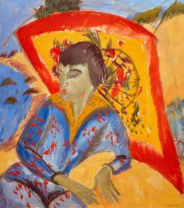 Erna with Japanese Umbrella (Japanese Woman)