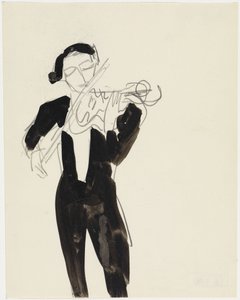 Violinist by Ernst Ludwig Kirchner
