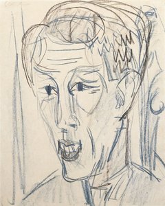 Head of Bauknecht by Ernst Ludwig Kirchner