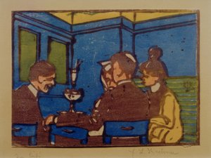 In the Café II by Ernst Ludwig Kirchner