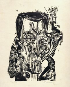 Head Poet Frank I by Ernst Ludwig Kirchner