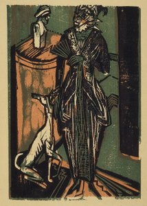 Lady with Dog by Ernst Ludwig Kirchner