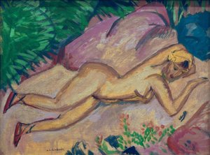 Reclining Girl on the Beach