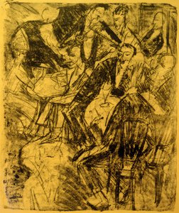 Music Restaurant by Ernst Ludwig Kirchner