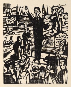 Beside the Highway. Stories by Jakob Bosshart. The Apostle of Peace - The Speaker by Ernst Ludwig Kirchner
