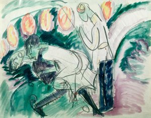 Pantomime III by Ernst Ludwig Kirchner