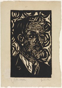 Portrait of Max Pechstein by Ernst Ludwig Kirchner