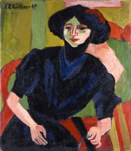 Portrait of a Woman by Ernst Ludwig Kirchner