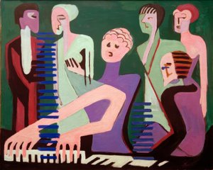 Singer at the Piano by Ernst Ludwig Kirchner