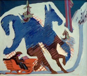 Sleigh Ride by Ernst Ludwig Kirchner
