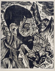 Sennkopf (Martin Schmid) by Ernst Ludwig Kirchner