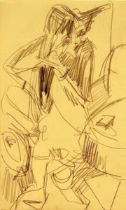 Nude Combing Hair