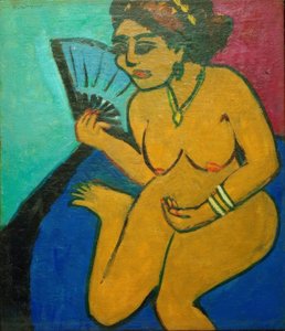 Seated Nude with Fan
