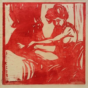 Seated Nude Girl by Ernst Ludwig Kirchner