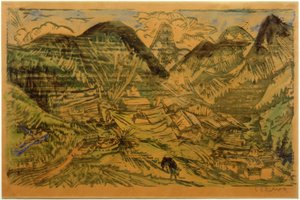 Stafelalp with Tinzenhorn by Ernst Ludwig Kirchner