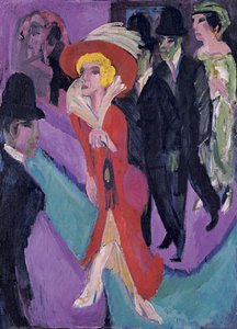 Street With Red Streetwalker
