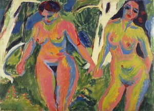 Two Nude Women in a Wood