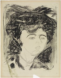 Visionary Head by Ernst Ludwig Kirchner