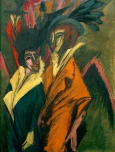 Two Women on the Street by Ernst Ludwig Kirchner