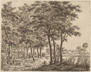 Landscape with a Peasant Carrying Firewood