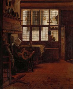 Interior with Woman at the Spinning Wheel