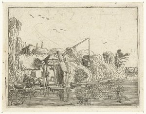 Brewery on the Bank of a River by Esaias van de Velde