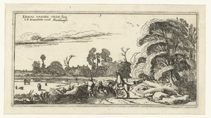 Rider and Walkers on a Road near Lisse by Esaias van de Velde