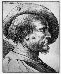 Study of a Male Head by Esaias van de Velde