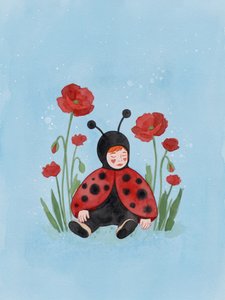 Sleeping Ladybug Baby