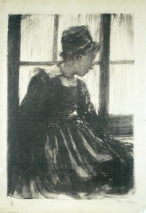 Young Breton Woman by Ethel Gabain