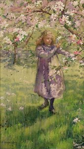 Picking Apple Blossom, 1901