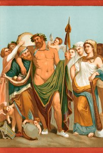 Hercules and Omphale, from a Pompeian Painting