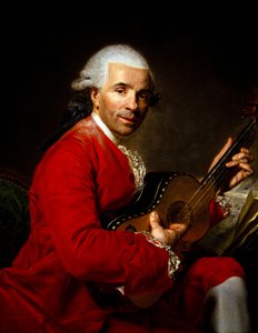 Portrait of a Man with a Guitar